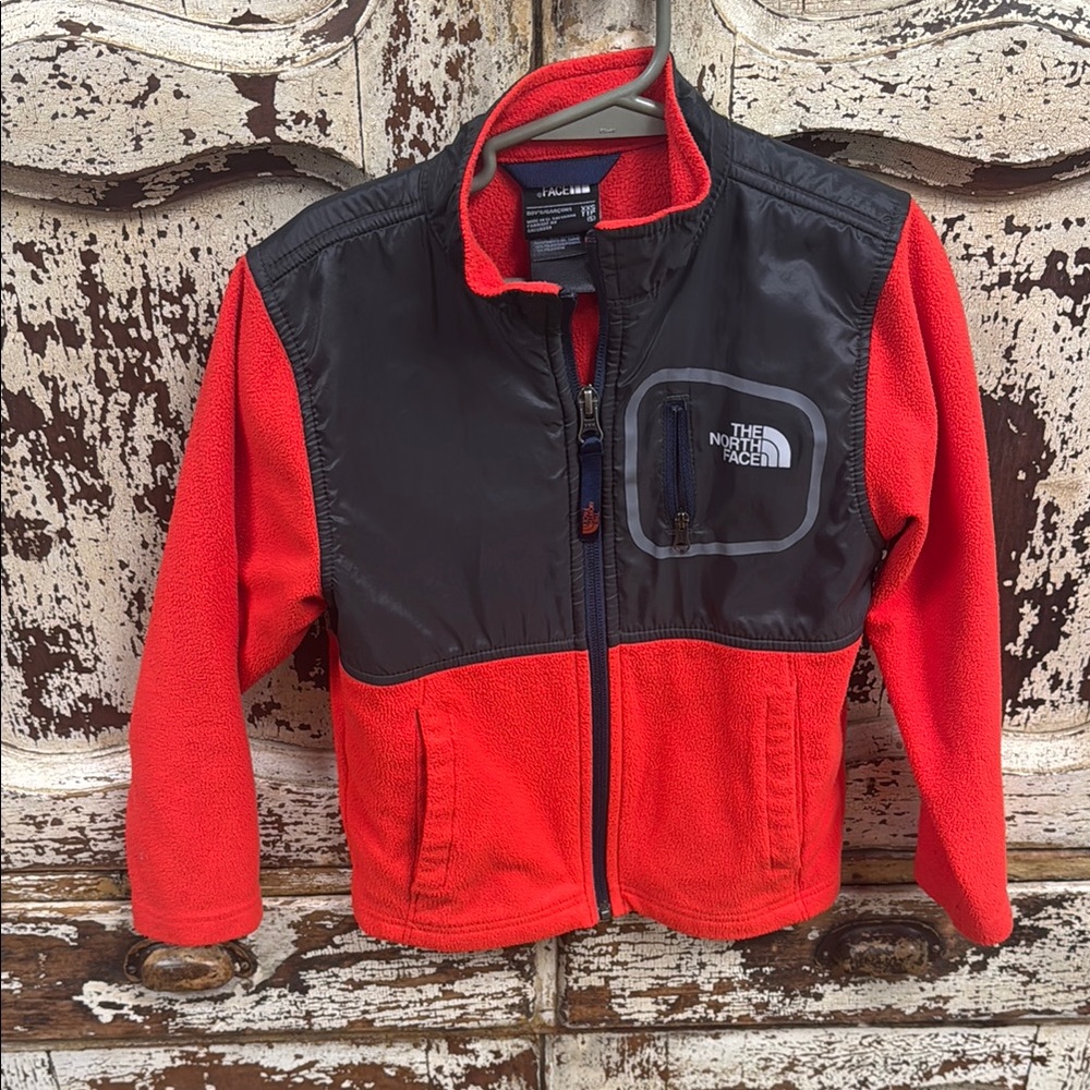 The North Face Red and Black Jacket Sz 5 (XXS)
